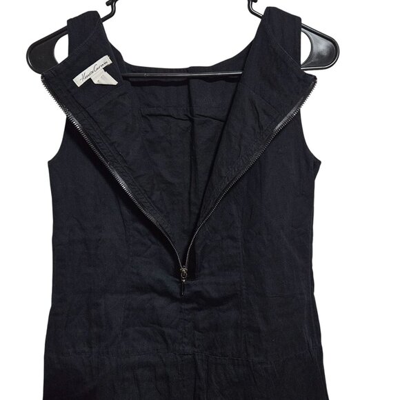 Kenneth Cole Sheath Dress Womens Size 2 Black Sleeveless Back Zip Slip Evening - Picture 3 of 6